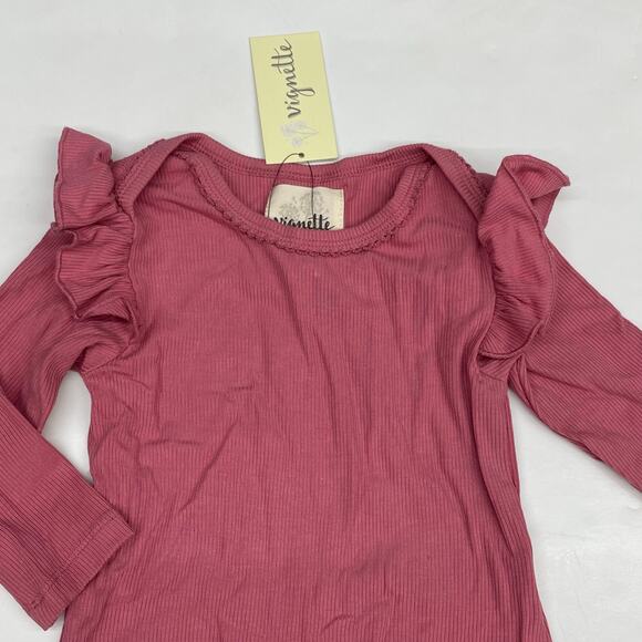 NWT Vignette 6-9M Francie Set in Pink Carnation - Picture 4 of 6